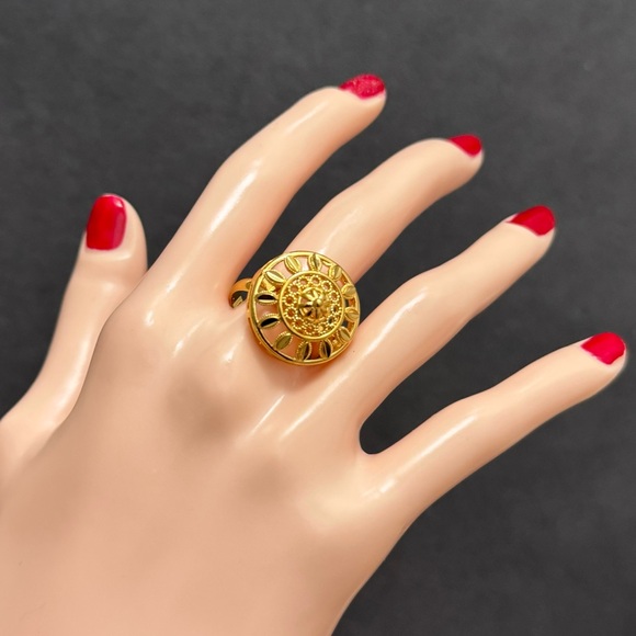 Jewelry Set for Women, Gold Jewelry Set, 24k Dubai Gold Plated Jewelry Set, Gift - Picture 7 of 8